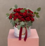 Love in a Box: Red Mini Roses and Roses